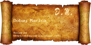 Dobay Marica névjegykártya